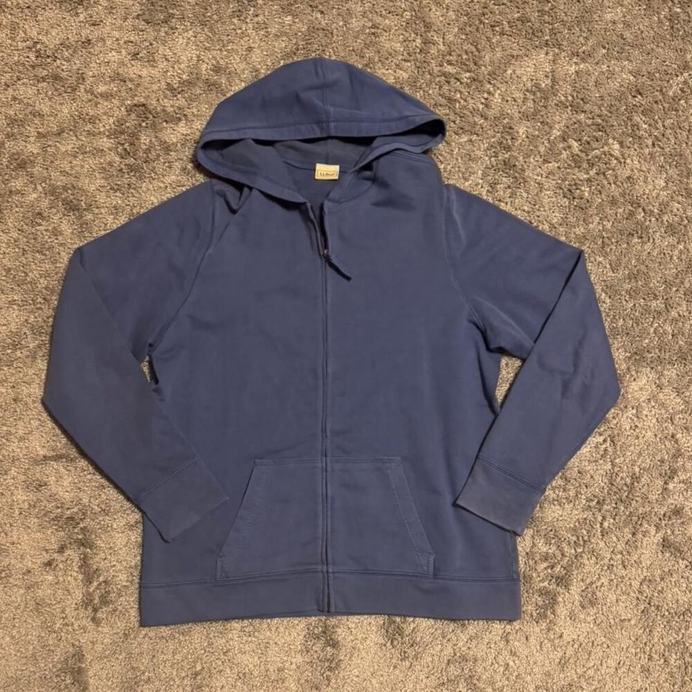 Llbean Men's Blue and Navy Hoodie